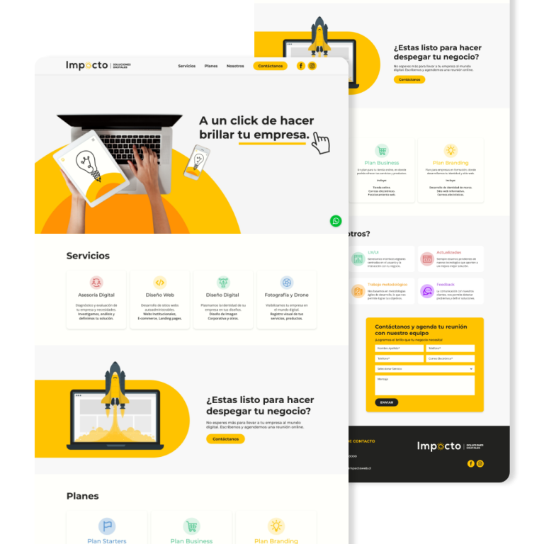Diseño UX/UI y Front-end para Impacto